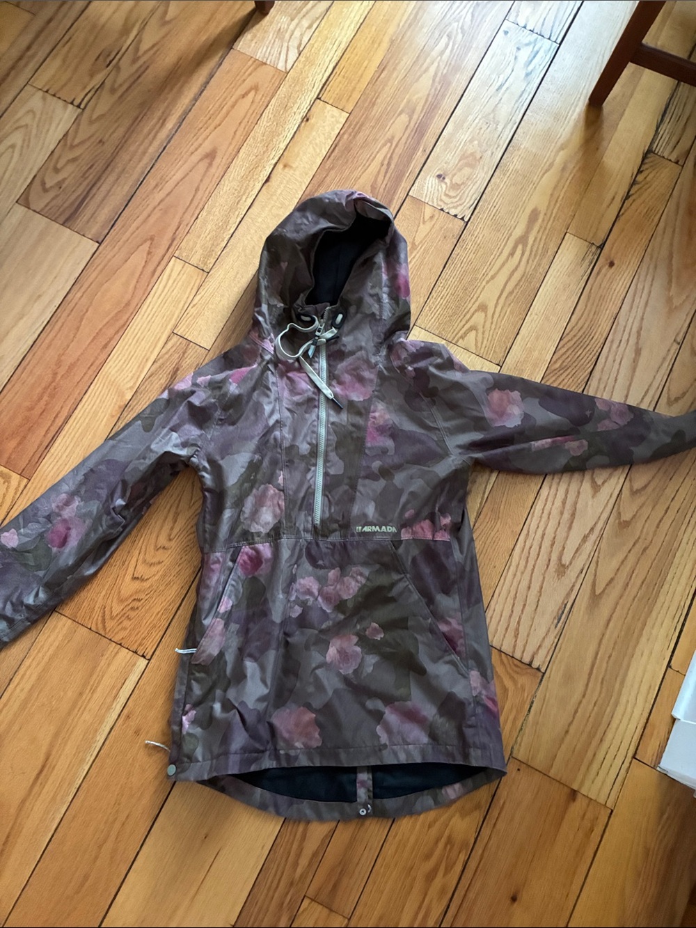 Armada Women's Purple Floral Ski Anorak Shell Jacket